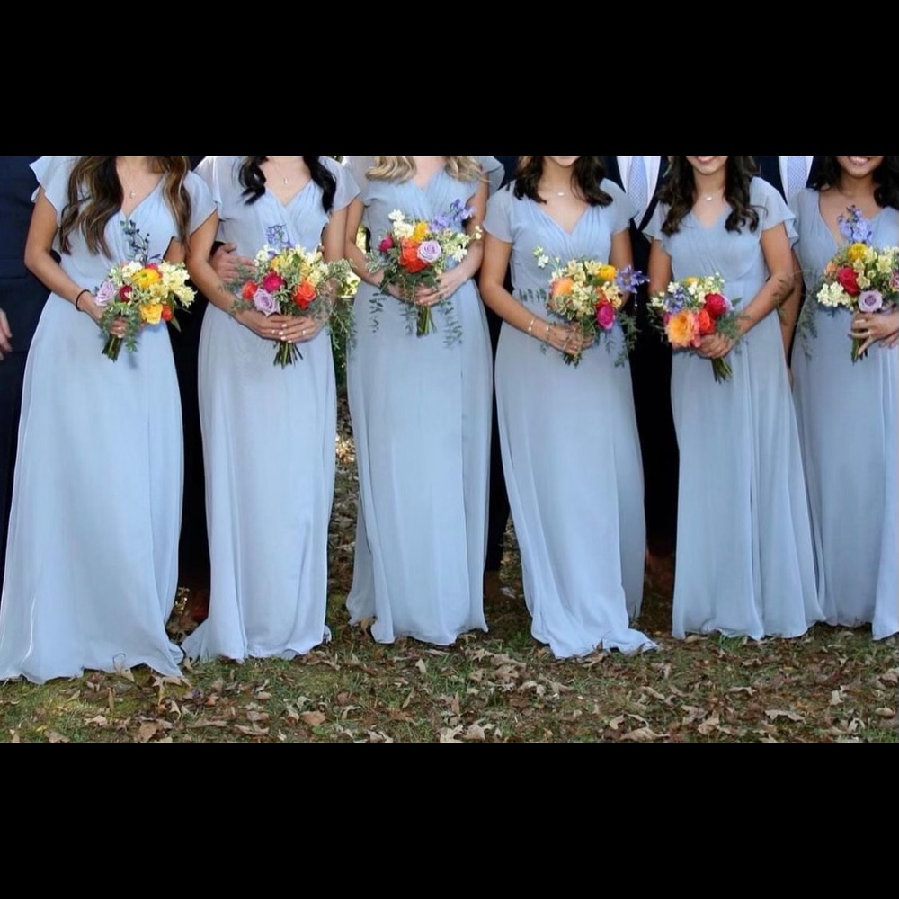 Azazie Rylee Bridesmaid Dress in Dusty Blue